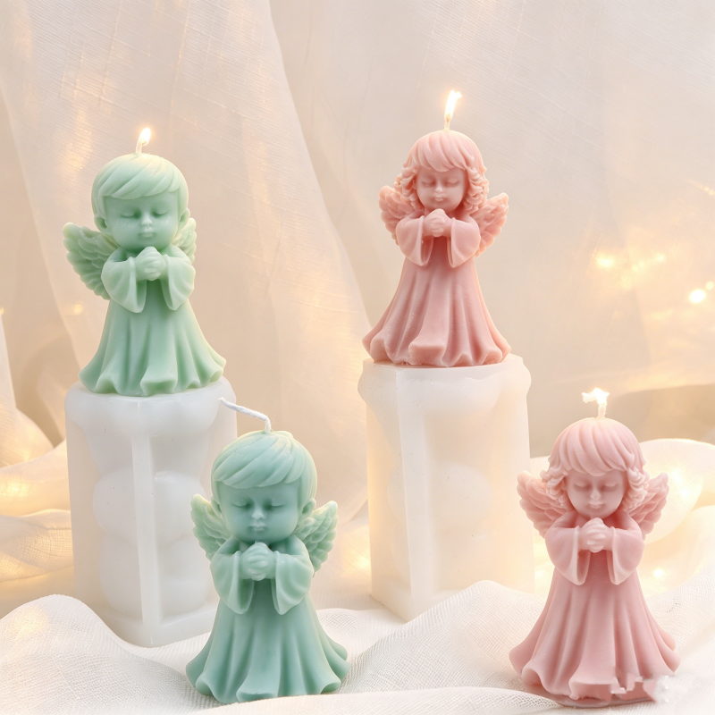 Candle Making For Kids - 3D Praying Angel Silicone Candle Molds
