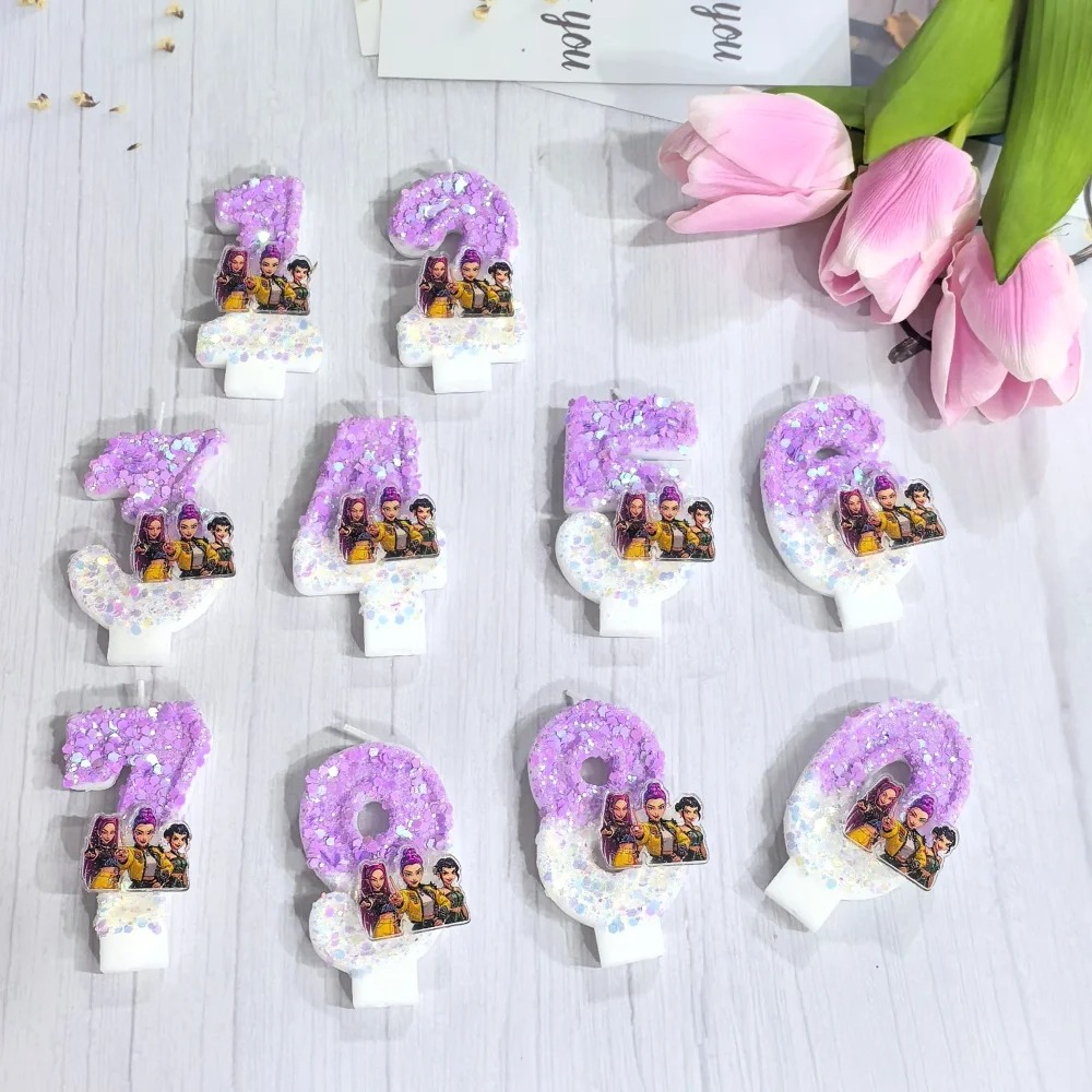Candle Making Kit For Kids - Anime 0-9 Number Candle Cute 3D