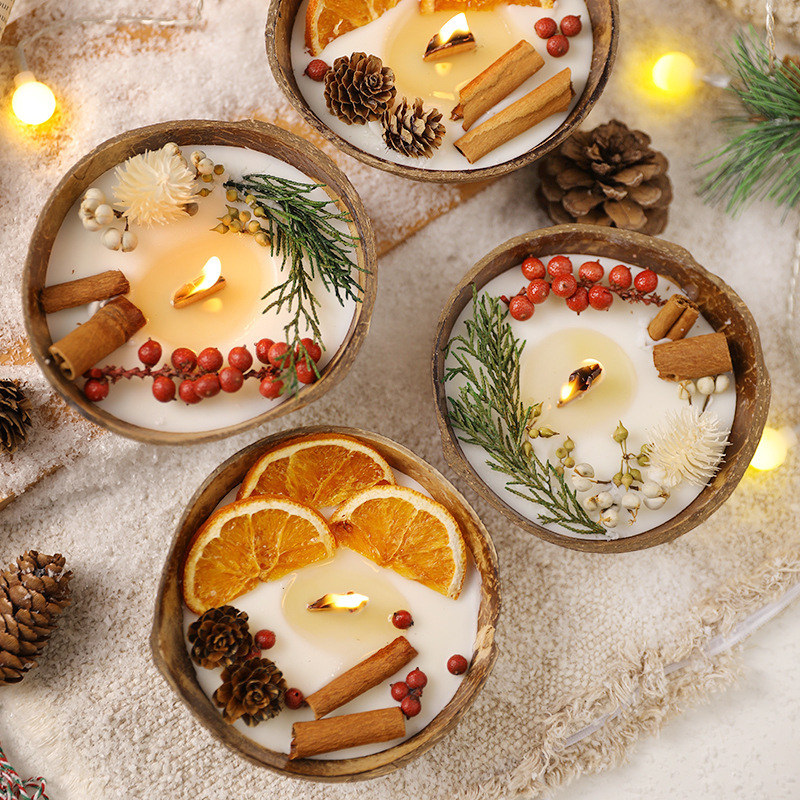 Coconut Wax Flake - Creative Coconut Shell Scented Candles Party