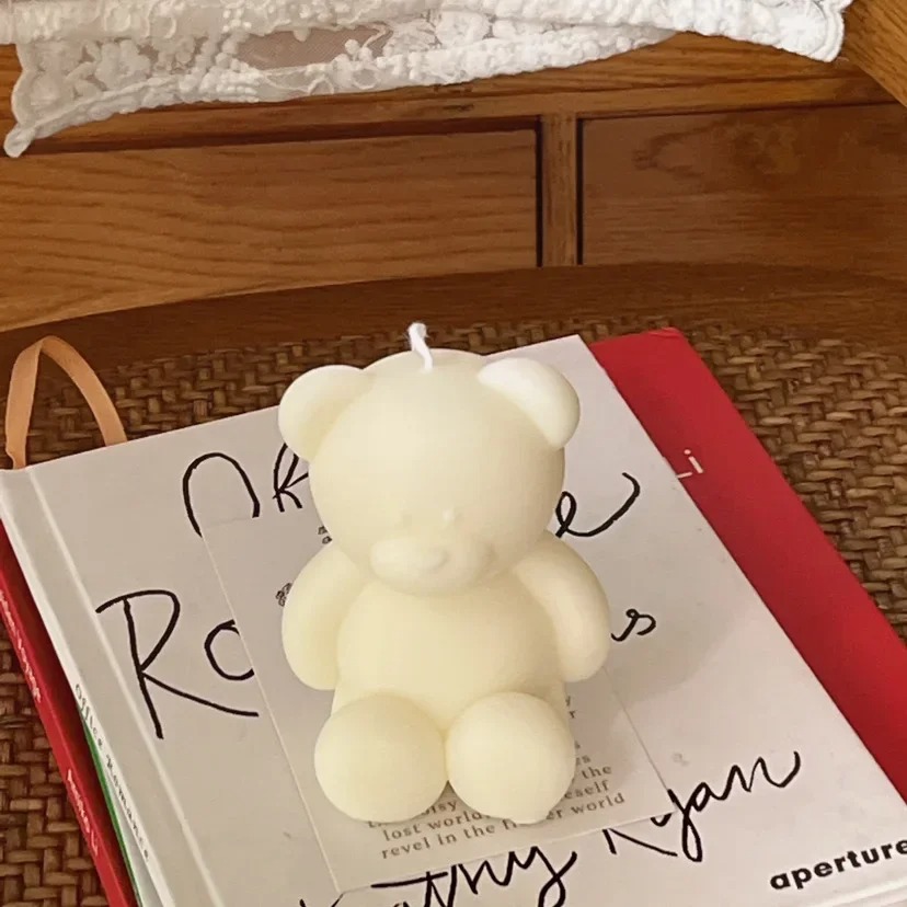 3D Cute Cartoon Bear Silicone  - Candle Making At Home ulasan dan harga