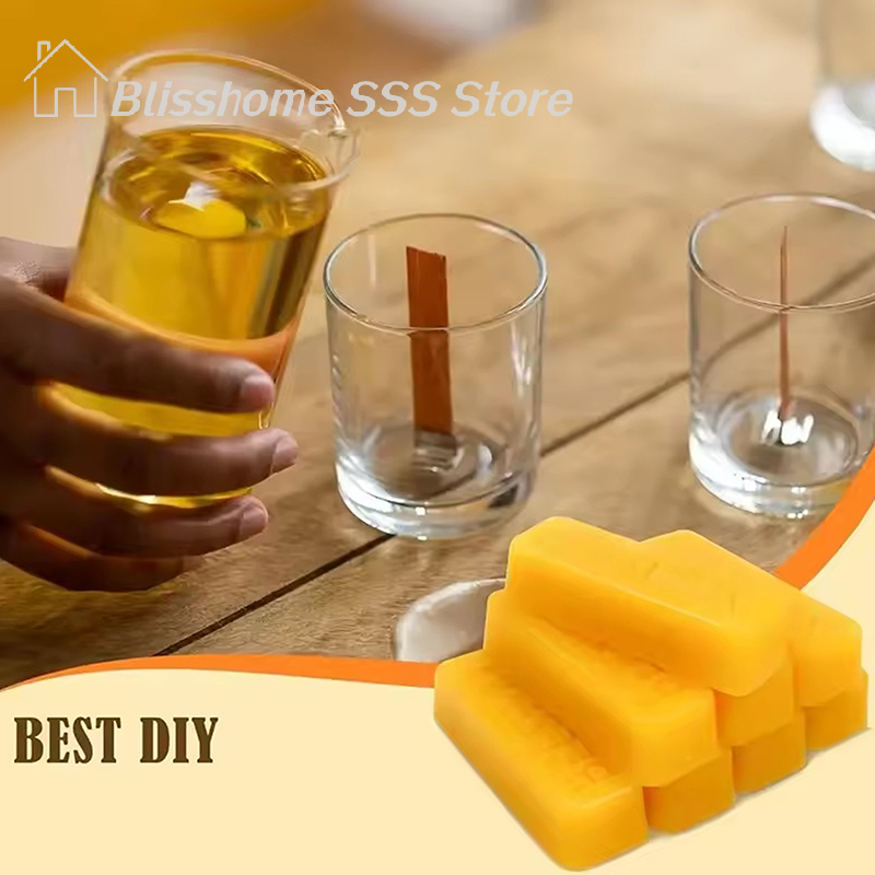 【S】4/8Pcs Pure Beeswax Blocks, - Candle Making Classes ulasan dan harga