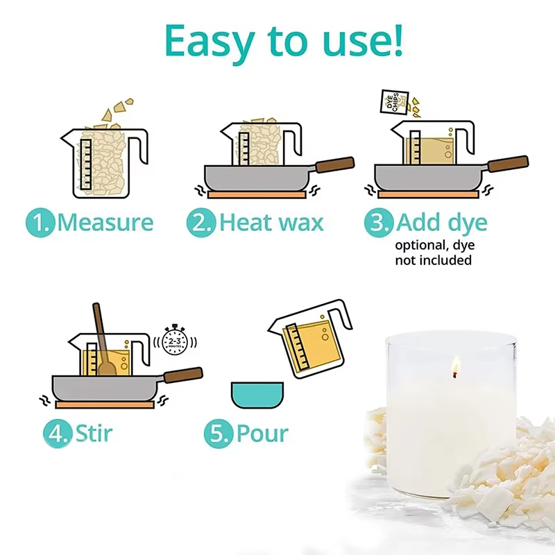 1kg/500/250/100g Pure Soy Wax  - Candle Making At Home ulasan dan harga