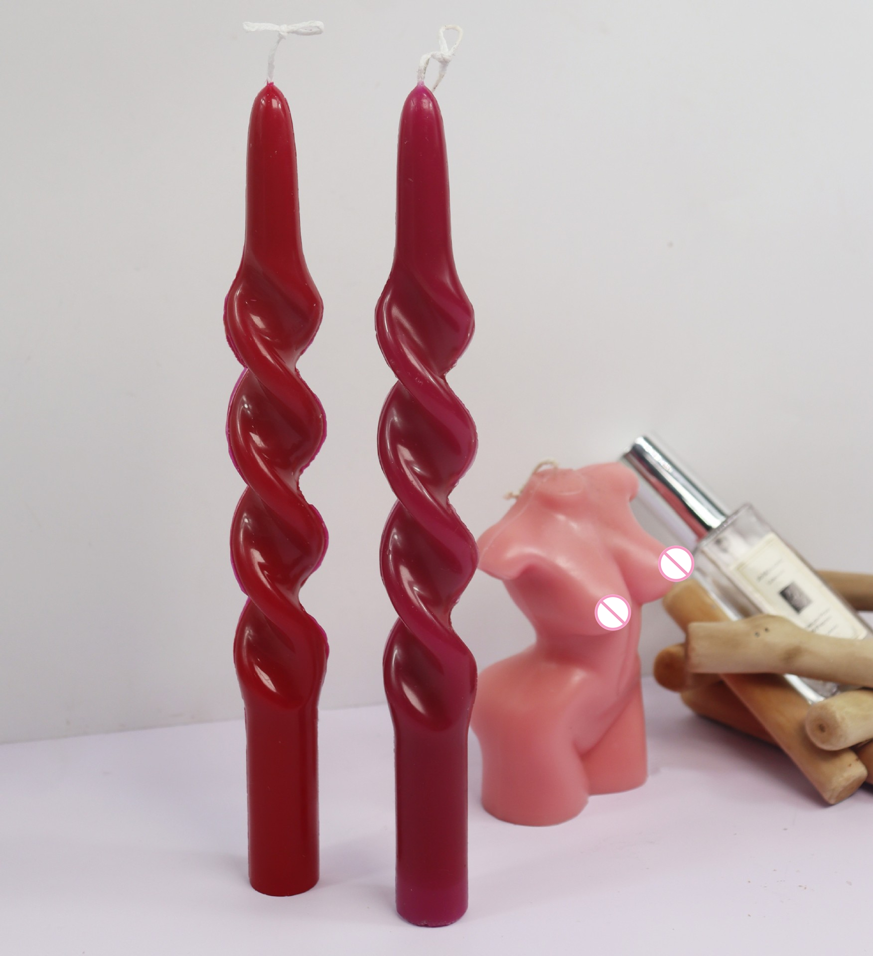 Twisted Stripe Column Acrylic  - Candle Making At Home ulasan dan harga
