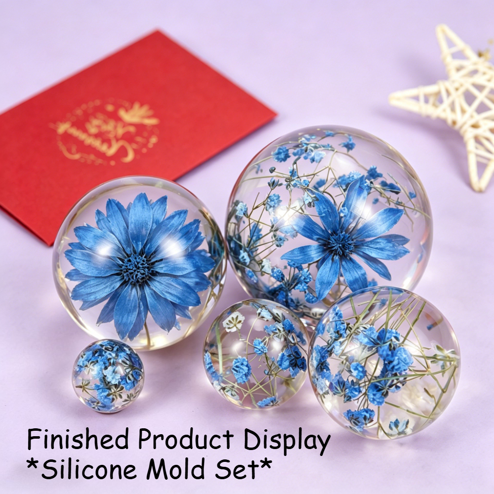 5Pcs Sphere Silicone Mold Kit  - Candle Making For Kids ulasan dan harga