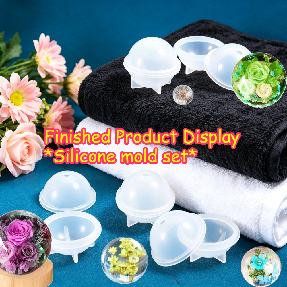 5Pcs Sphere Silicone Mold Kit  - Candle Making For Kids ulasan dan harga