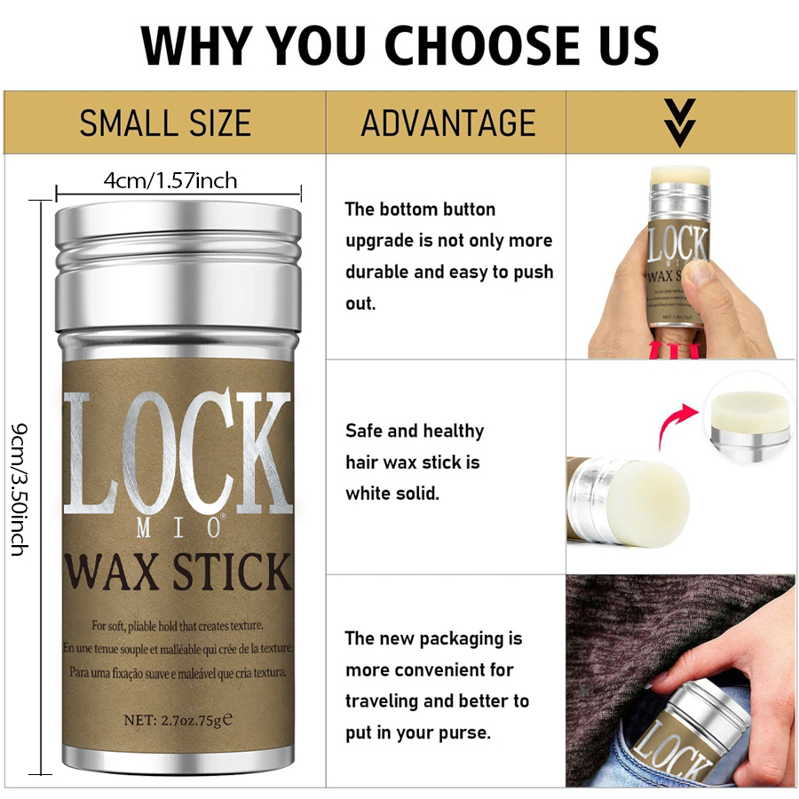 LOCKMIO Wax Stick Natural Coco - Coconut Wax Flake ulasan dan harga