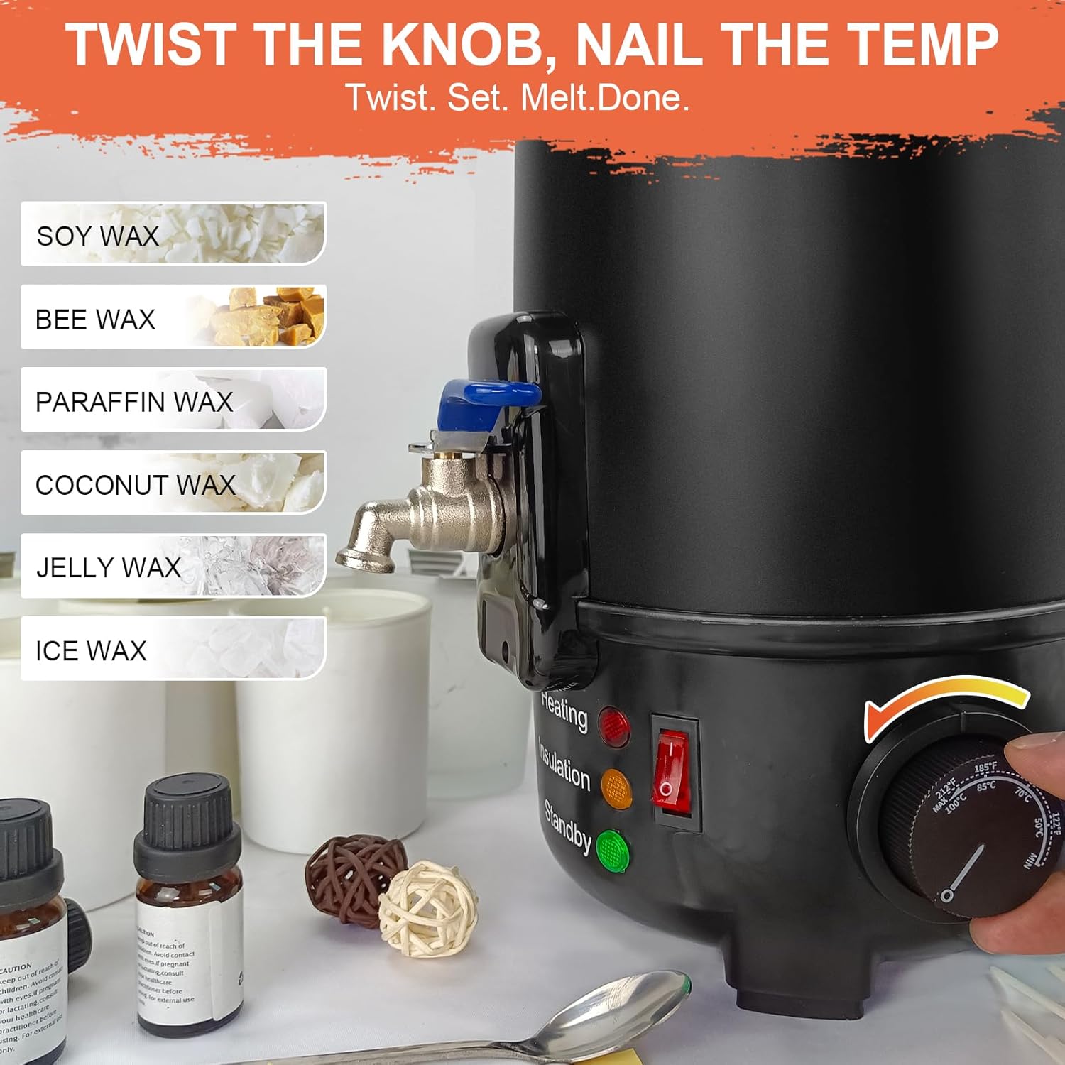 8Lbs Electric Wax Melter for C - Candle Making Kits ulasan dan harga