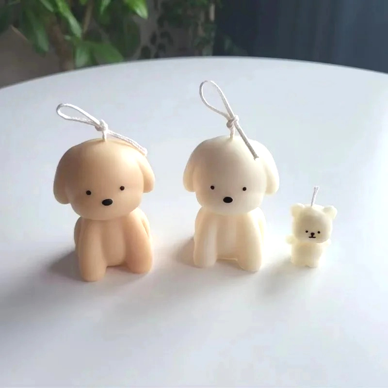 3D Puppy Scented Candle Silico - Candle Making At Home ulasan dan harga