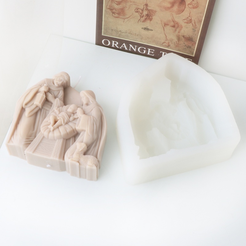 3D Virgin Mary Holding Baby Ca - Candle Making For Kids ulasan dan harga