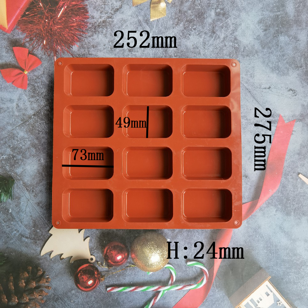 12 Cavity Square Silicone Soap - Candle Making Business ulasan dan harga