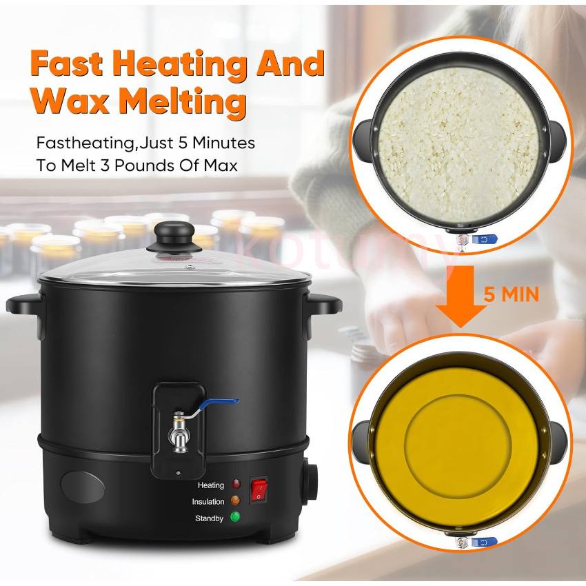 6L Small  Wax Melter Paraffin  - Candle Making Kits ulasan dan harga