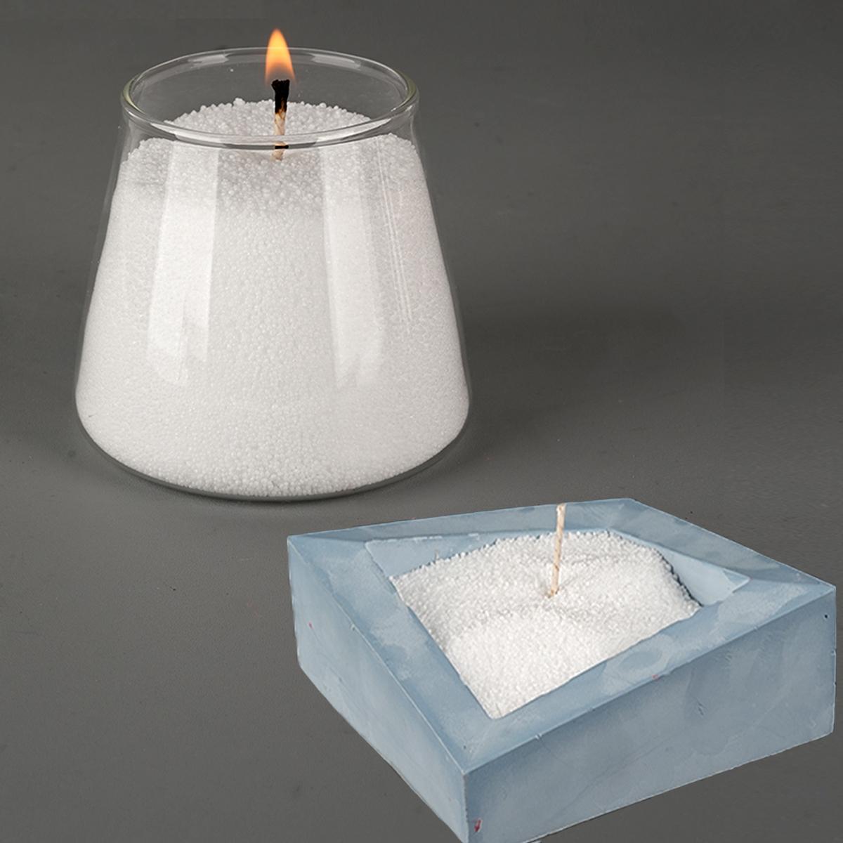 500g/1000g White Sand Wax Ice  - Candle Making Material ulasan dan harga