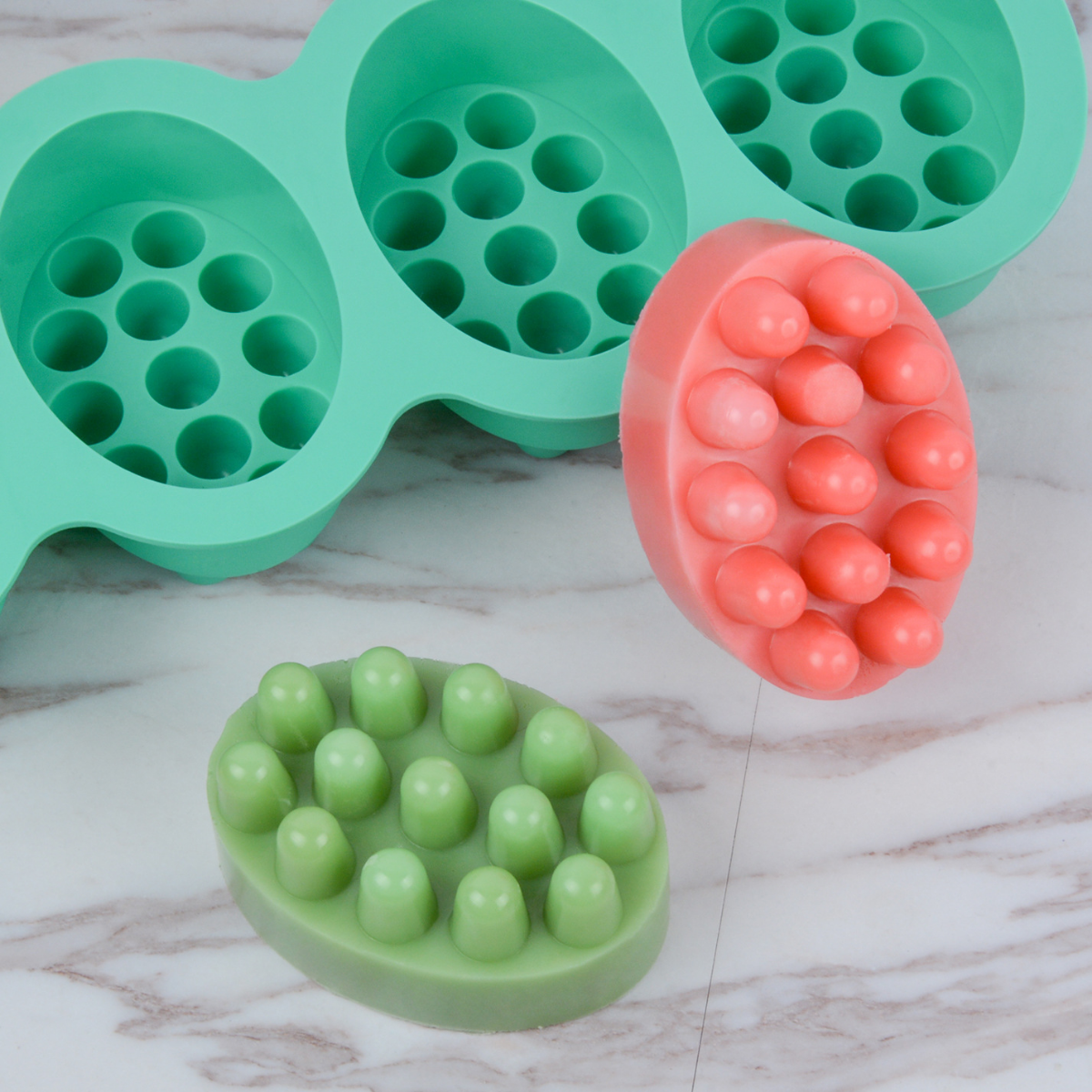 4 Hole Oval Massage Soap Silic - Candle Making Kits ulasan dan harga