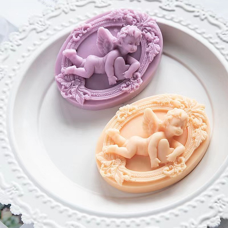 3D Angel Kids Shaped Silicone  - Candle Making For Kids ulasan dan harga