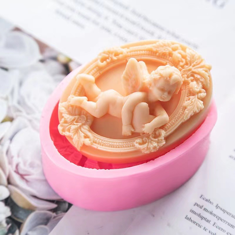 3D Angel Kids Shaped Silicone  - Candle Making For Kids ulasan dan harga