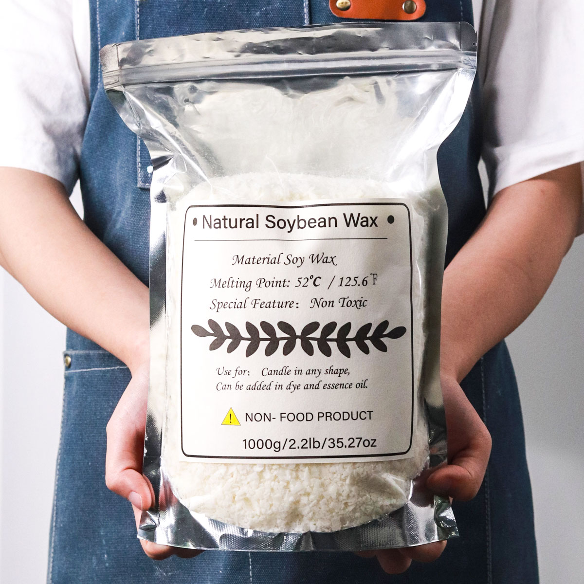 1KG Natural Soy Wax Granular S - Candle Making At Home ulasan dan harga